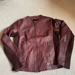 Faux leather jacket